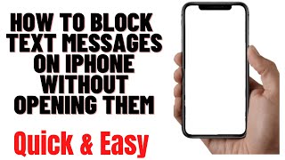 HOW TO BLOCK TEXT MESSAGES FROM SOMEONE WITHOUT OPENING IT ON IPHONE screenshot 5