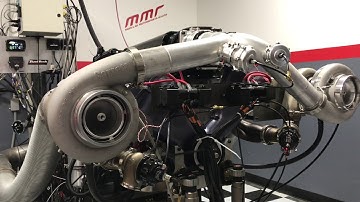 10,000 RPM Twin Turbo Ford Coyote MMR GenX on the engine dyno