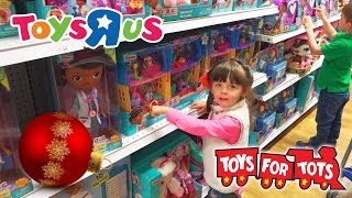 Toys R Us Christmas Toy Hunt Toys For Tots Kinder Playtime