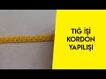 Dantel gibi duran kolay kordon yapılışı