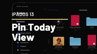 iPadOS 13 - How To Pin Today View screenshot 3