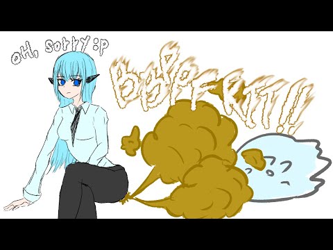 2 type of Girl's farts attack. 【Short anime】