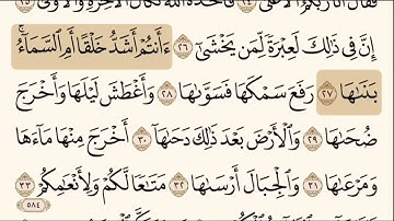 سورة النازعات بصوت الشيخ إبراهيم الاخضر.