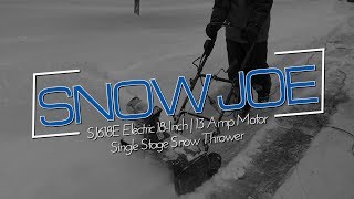 Snow Joe SJ618E 18"/ 13Amp Electric Corded Snow Thrower Review