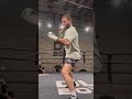 #CalebPlant works out for media ahead of his bout against #DavidBenavidez. #BenavidezPlant