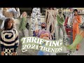 thrifting 2021 trends \\ how to thrift like a pro and find those gems 💎 *what i am thrifting now