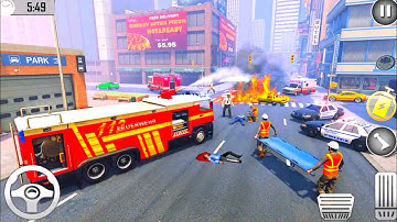 Firefighter Games: Fire Truck Games - Track Simulator Games: Android GamePlay