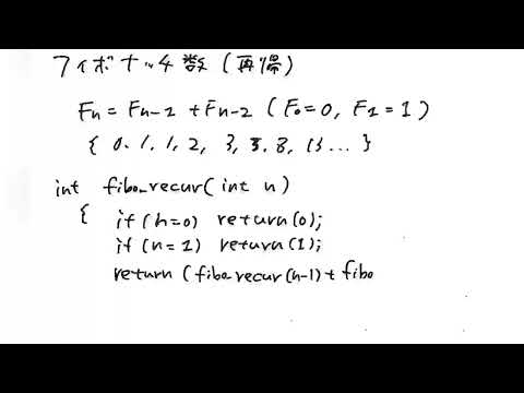369 フィボナッチ数列（再帰）