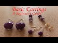 How to make earrings with perfect loop so easy. Basic earrings tutorial.