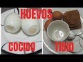 Huevo Tibio ó Huevo Crudo  y   Huevo Duro