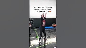 XQC SHOWS off his DEFENDING skills to Mr.Beast!🏀💀l