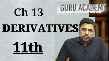11/DERIVATIVES/Mathematics - NITIN GURU  Maths Summary Class 11th CBSE REVISION