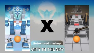 Rolling sky City in the sky (castle in the sky x city) retextured mashup