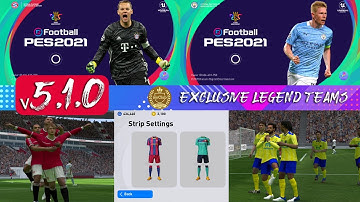 [v5.1.0] Platinum Original UI OBB Patch | PES 2021 Mobile | Licensed Teams | Exclusive Legend Teams