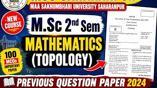 M.Sc 2nd sem mathematics topological space previous question paper