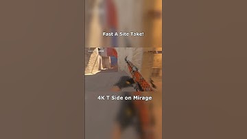 ⚡ Fast A Site Take! 4K T Side on Mirage | CS2 Faceit Highlights #cs2 #faceit #counterstrike #shorts