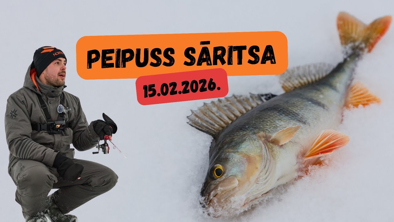 Peipusa ezers un -24 grādu sals! Pirmo reizi Peipusā lieku ūdas un kā šoreiz ķērās asari? S26E7