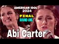 American idol 2024 final round one  abi carter rendition bed of roses by bon jovi