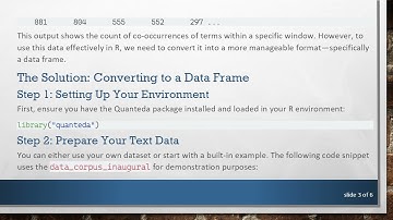 Converting Quanteda FCM Output to a Data Frame