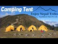 Camping tent information enjoy nepal treks