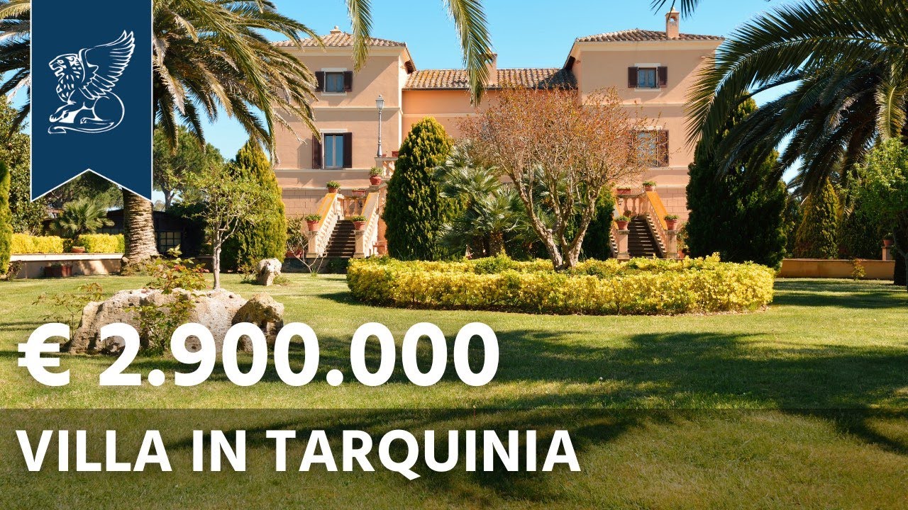 Stunning 15thCentury Luxury Villa For Sale In Tarquinia YouTube