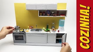 Как сделать кухонную мебель для куклы Барби