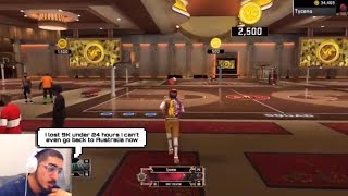 ALL OF TYCENO LAST GAME WAGERS HE LOST LOSES 9K UNDER 24 HOURS (NBA2K20)