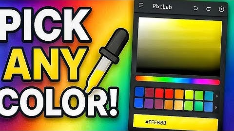 How to Pick Any Color from an Image in PixelLab | Easy Color Picker Tutorial