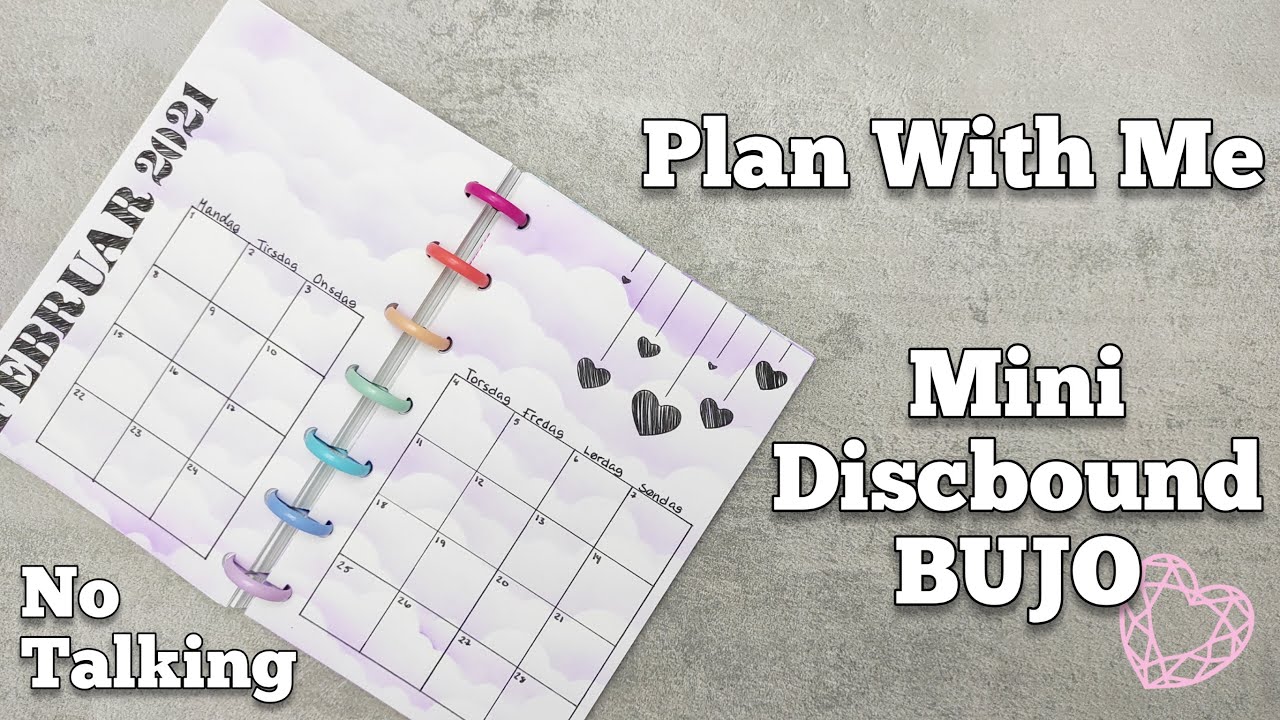 Plan With Me Bullet Journal Monthly Spread February 2021 | No Talking