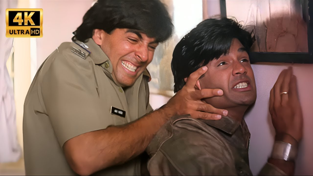 Akshay Kumar VS Suniel Shetty - सच्चाई वो नहीं जो तुम देख रहे हो - Mohra Movie - Action Scene - 4K