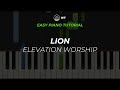 LION (Elevation Worship) | EASY Piano Tutorial by WT