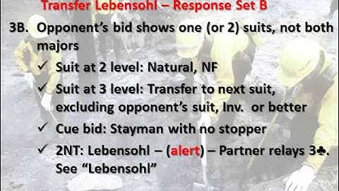 Class #55 Handling Interference over a 1NT Opening 2013 5 30 pptx