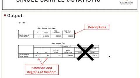 SPSS Lab 2 Analysis & Single Sample t-Test