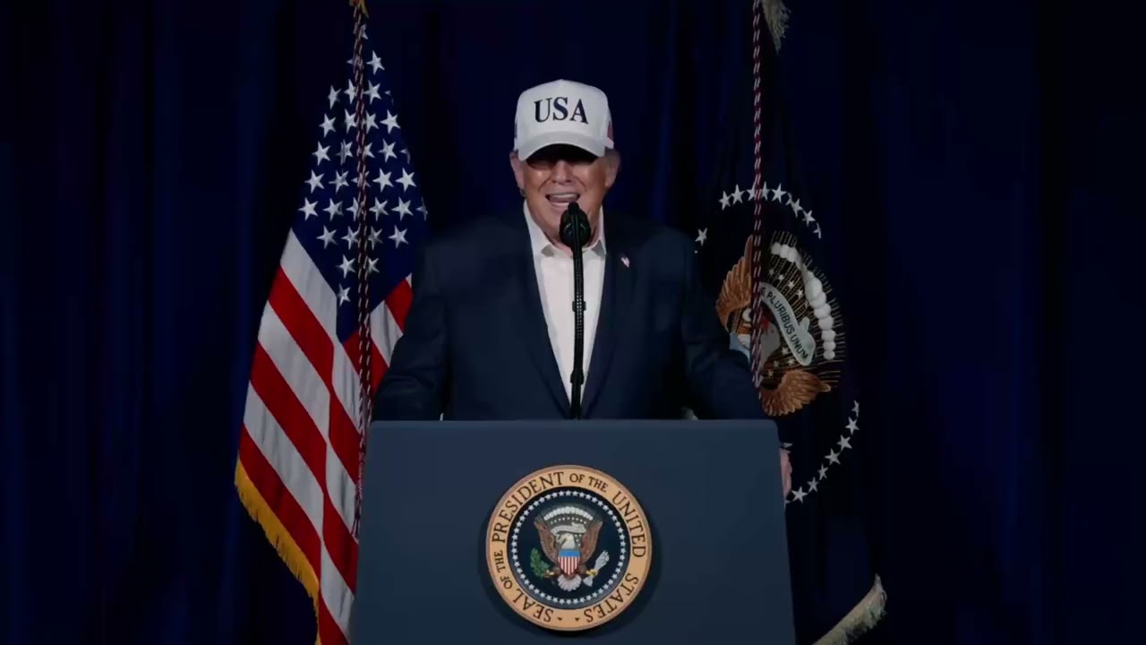 הנשיא טראמפ מכריז מלחמה על איראן - צפו בנאום המלא (צילום: הבית הלבן)