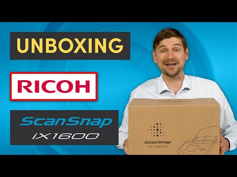 Fujitsu ScanSnap iX1600 Desktop Scanner (Unboxing) What You Find Inside