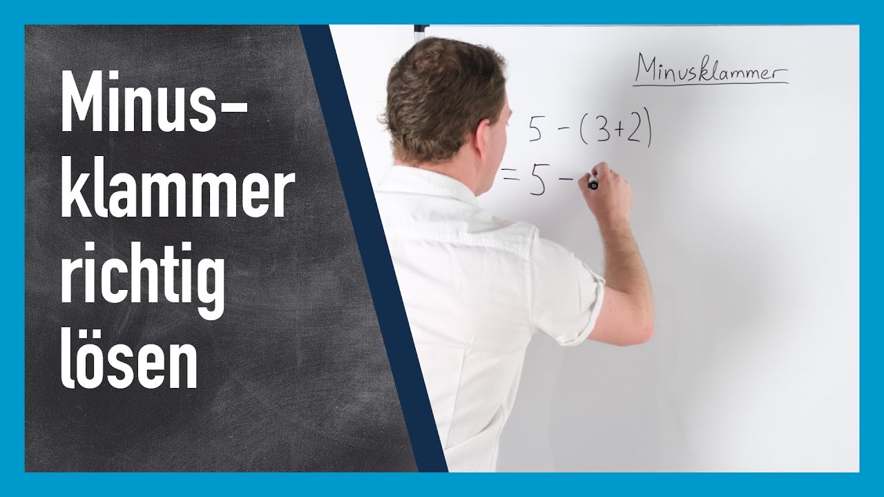 Minusklammer auflösen einfach erklärt (auch Variablen) | www.gut ...