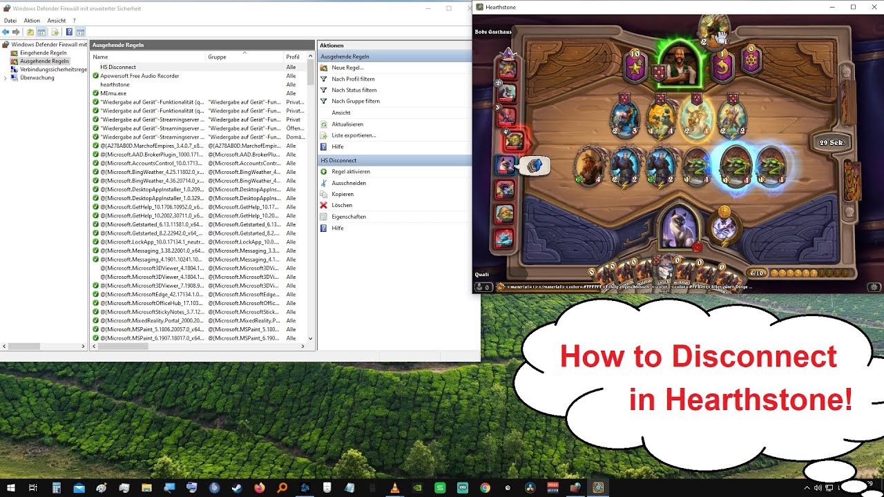 Easy Way to Quick Relog/Disconnect in Hearthstone Battlegrounds without any Tools! (Relog Macro)