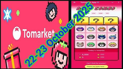 To Market Daily Combo 22 - 23 October 2025 || Tomarket Daily Combo Today |#tomarketcombo​ #viral​