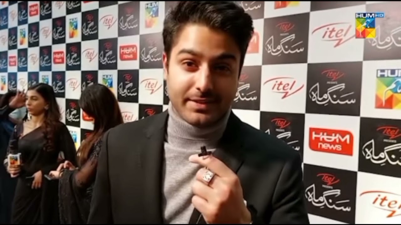 Zaviyar Noman Ijaz at Sang-e-Mah Premiere Sang-e-Mah Premier #sangemah Sang- e-Mah first episode - YouTube