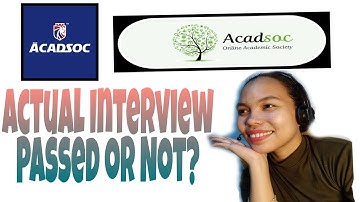 ACADSOC | Actual Interview | Passed or Not?