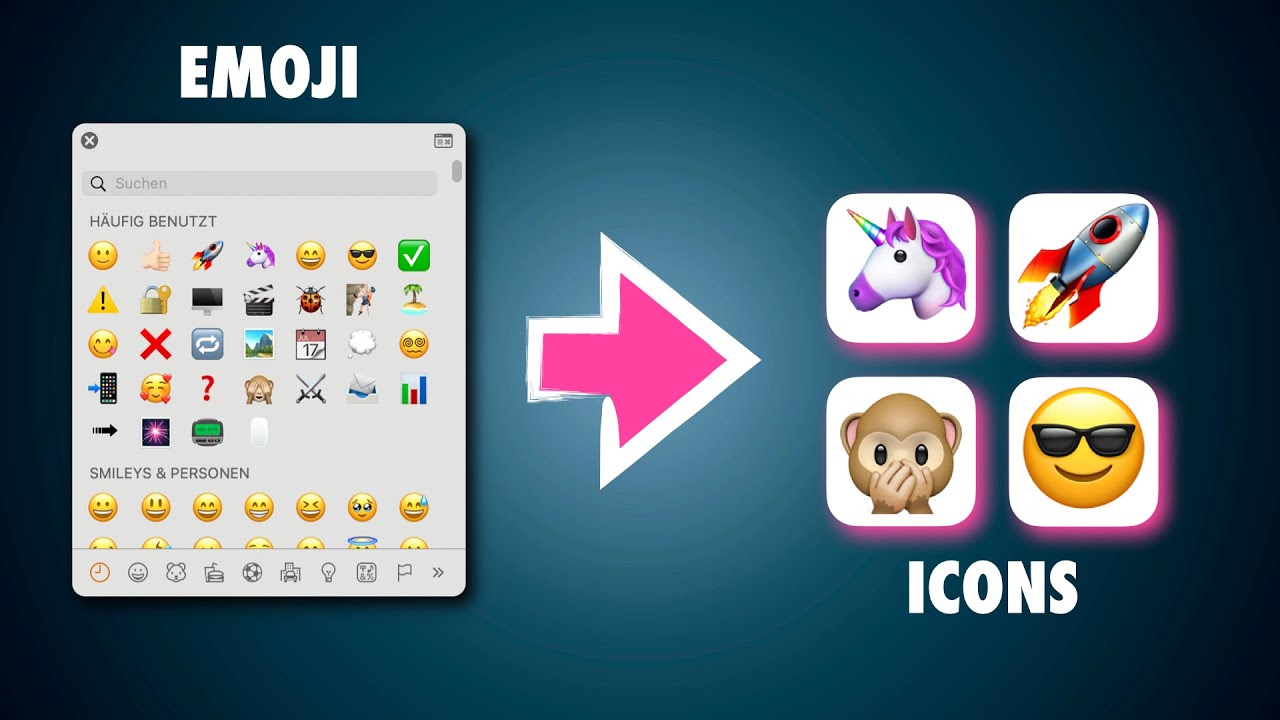 Emoji als Bild-Icon erstellen 🦄 - YouTube