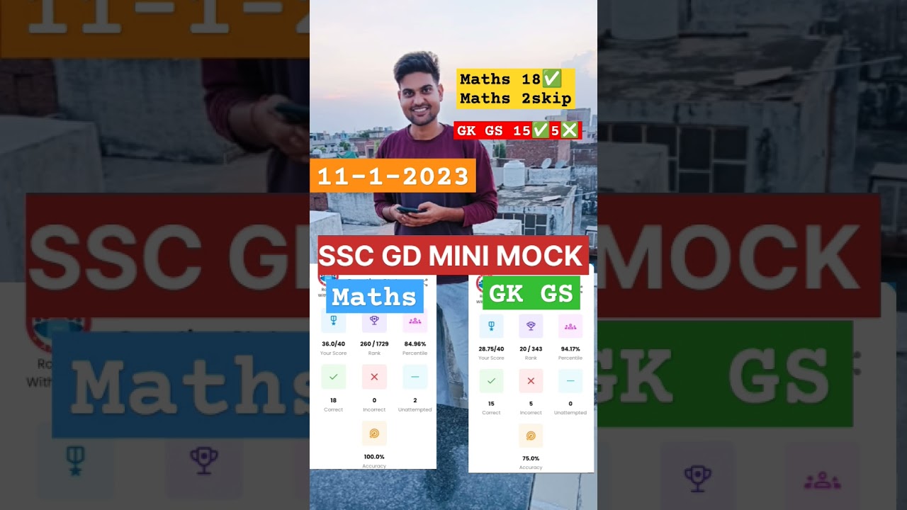 SSC GD MINI MOCK TEST ANALYSIS 