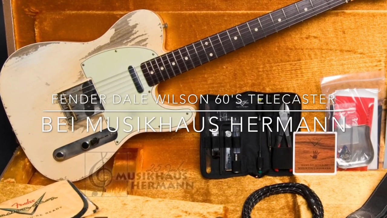 Fender Masterbuilt Dale Wilson 60`s Telecaster Custom - Aged OWT handsigniert -