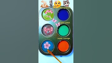 Satisfying Color Mixing with Acrylic Paints – ASMR Art Magic!  #colormixingmagic #paintmixing #asmr