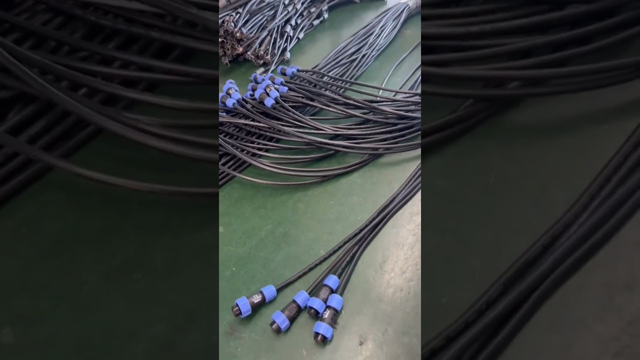 cables with waterproof connector 