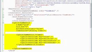 xamGrid filtering data