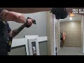 Bodycam: Armed Suspect Peaks Around Corner Aiming Gun At Officers Before Shooting.