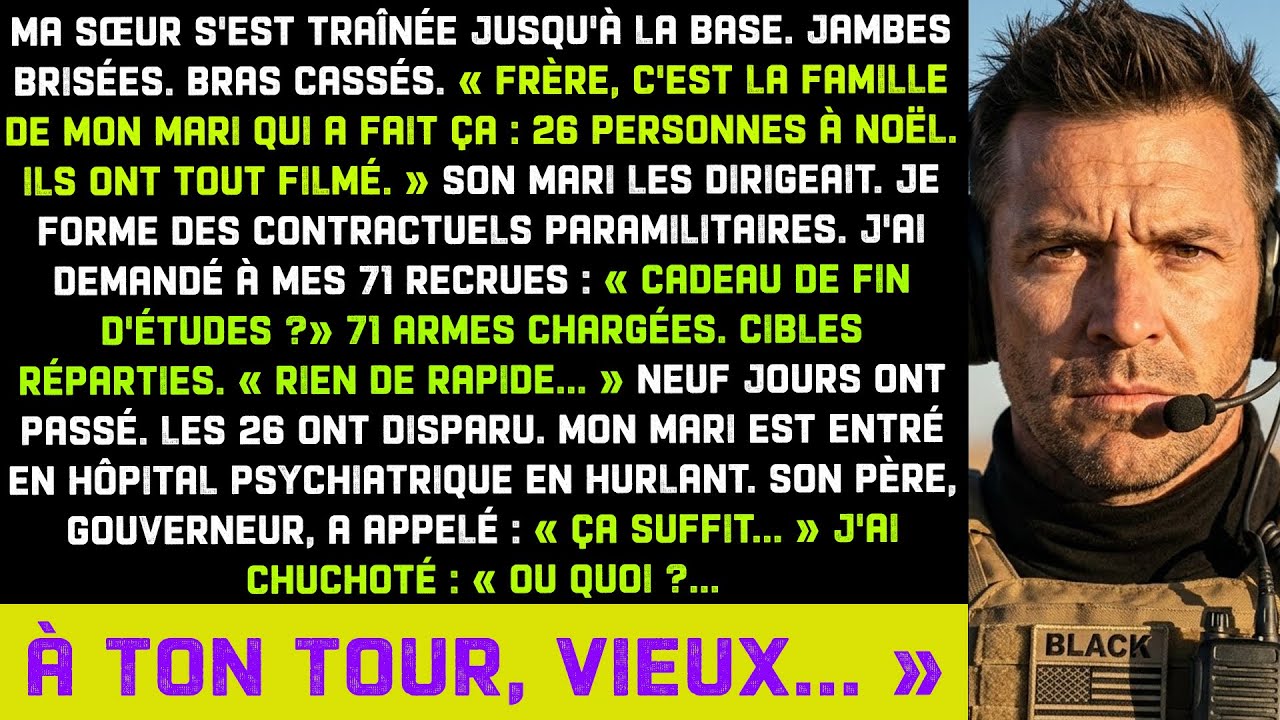 MA SŒUR S'EST TRAÎNÉE À LA BASE, «FAMILLE DU MARI A FAIT ÇA.» LES 26 ONT DISPARU APRÈS MA COMMANDE