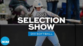 2023 NCAA DIII softball bracket selection show