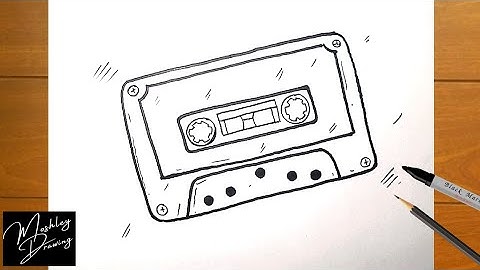 How to Draw a Cassette Tape